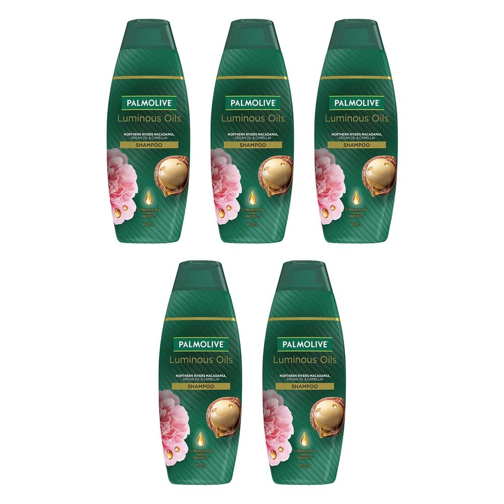 Palmolive Luminous Oils Moroccan Argan Oil & Camellia Shampoo 350mL Pack of 5