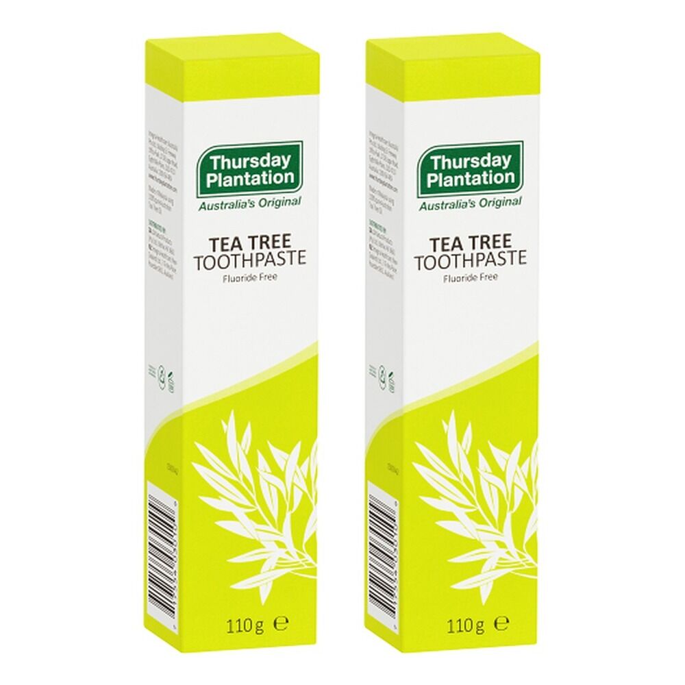 Thursday Plantation Fluoride Free Tea Tree Toothpaste 110g Pack of 2