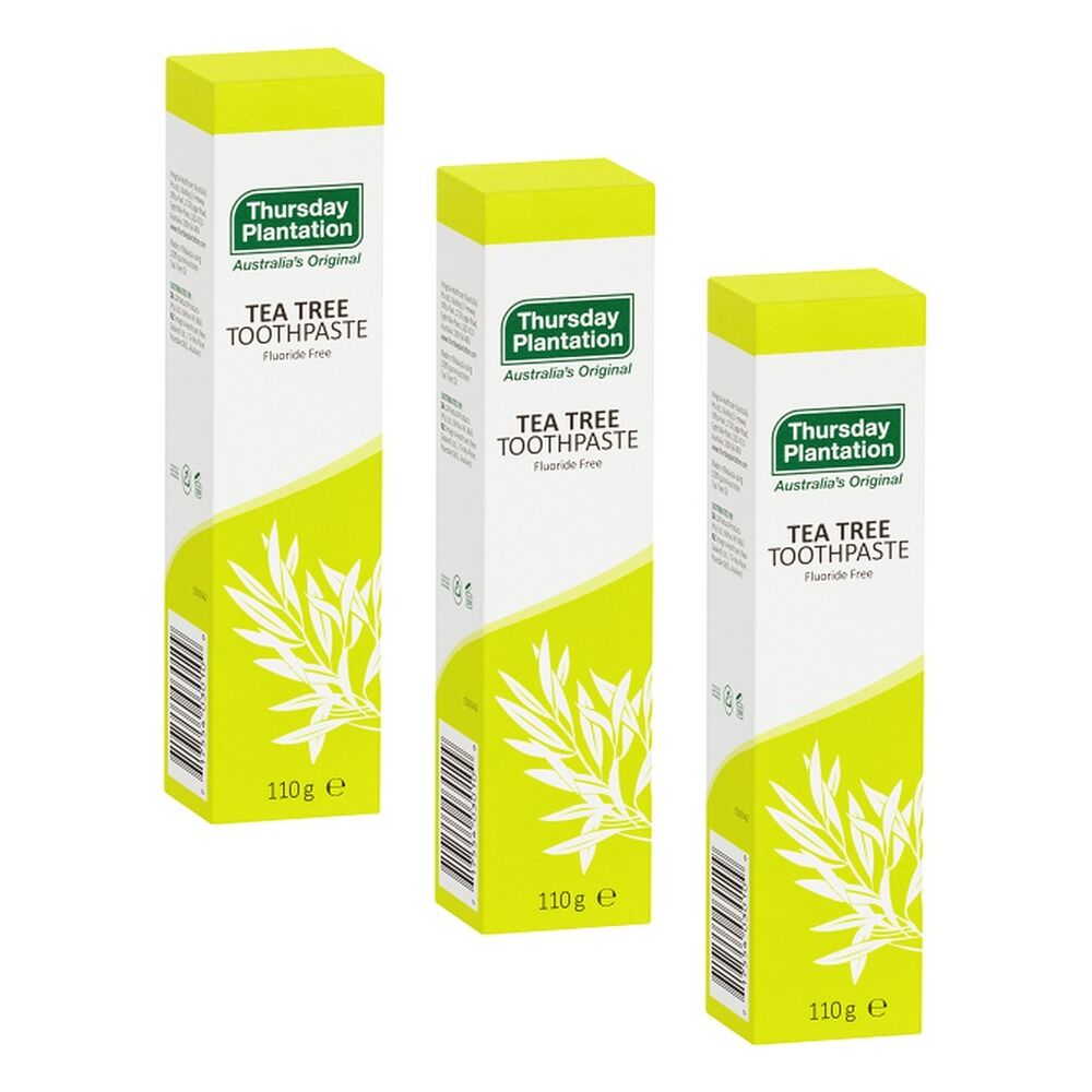 Thursday Plantation Fluoride Free Tea Tree Toothpaste 110g Pack of 3
