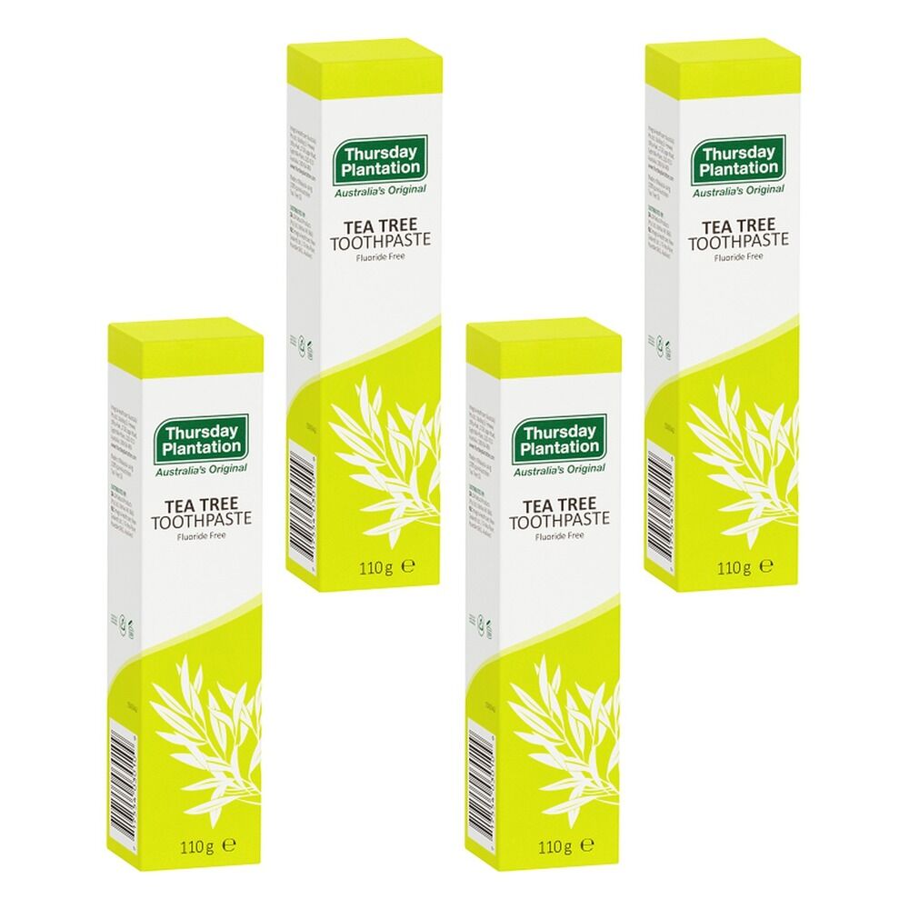 Thursday Plantation Fluoride Free Tea Tree Toothpaste 110g Pack of 4