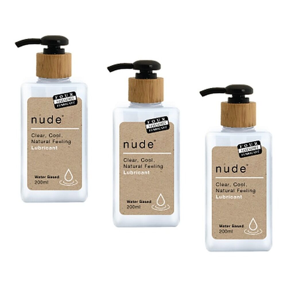Four Seasons Nude Water Based Lubricant 200mL Pack of 3