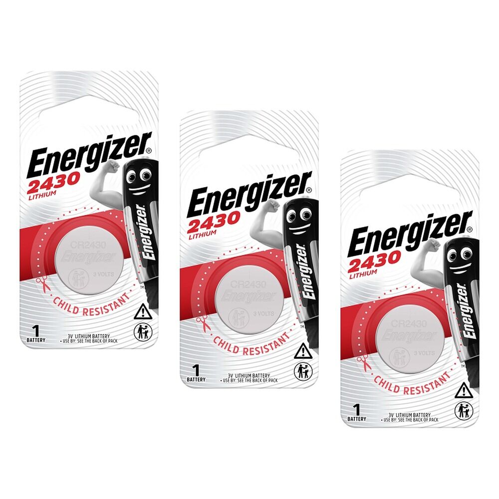 Energizer 2430 Lithium Coin Battery Pack of 3