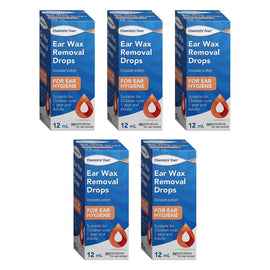 Chemists' Own Ear Wax Removal Drops 12mL Pack of 5