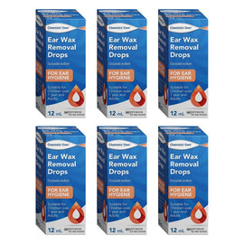 Chemists' Own Ear Wax Removal Drops 12mL Pack of 6