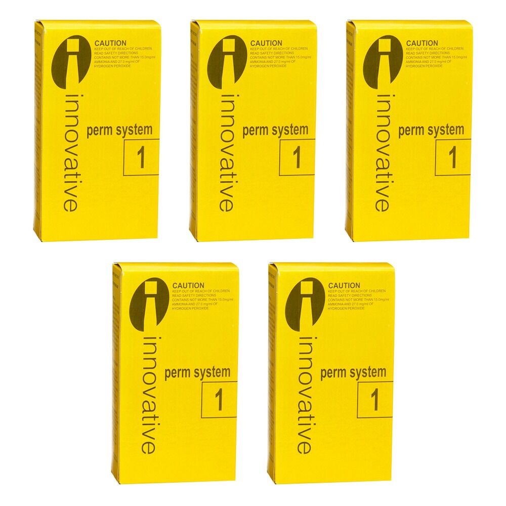 Innovative Perm System 1 for Normal & Naturally Dry Hair 125mL Pack of 5