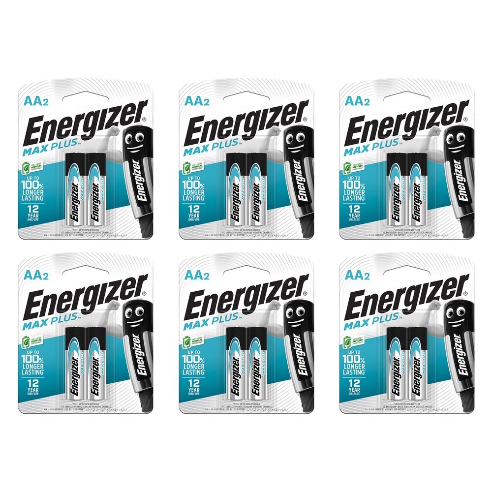 Energizer Advanced AA Batteries 2 Pack Bundle of 6