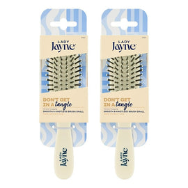 Lady Jayne Smooth and Knotless Detangling Brush Small Pack of 2