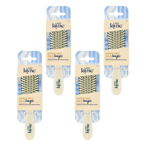 Lady Jayne Smooth and Knotless Detangling Brush Small Pack of 4