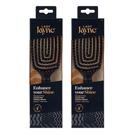 Lady Jayne Boar Bristle Detangling Paddle Brush x 3 Bundle of 2