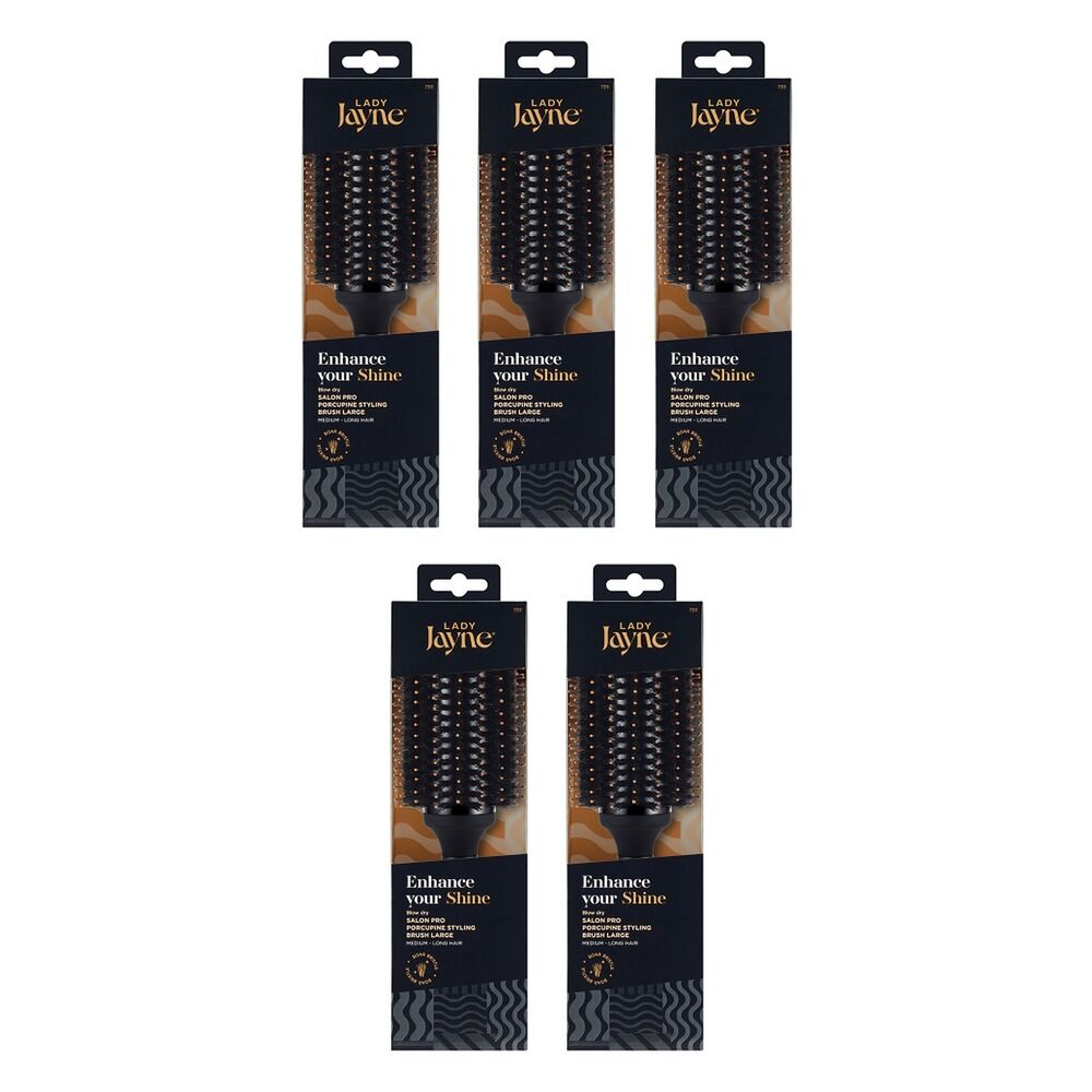 Lady Jayne Large Porcupine Radial Brush x 3 Bundle of 5