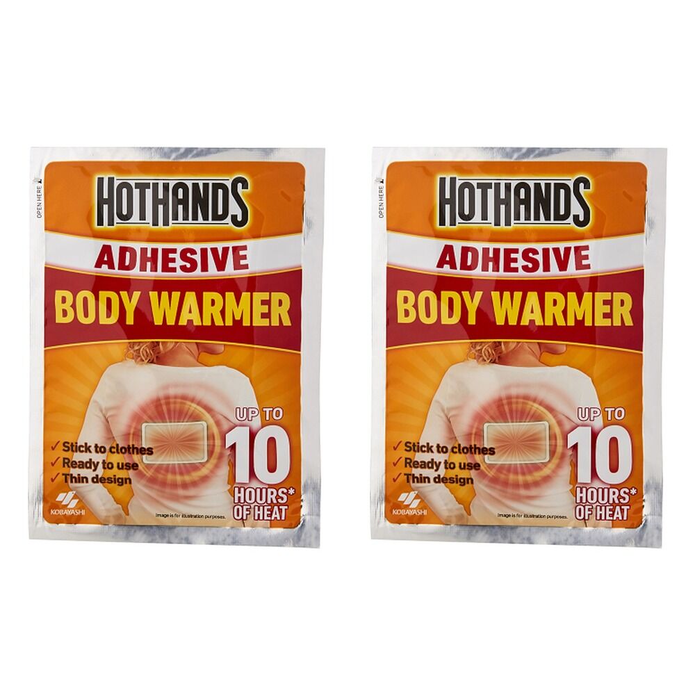 Hot Hands Adhesive Body Warmer Patch x 30 Bundle of 2