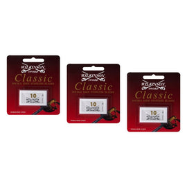 Wilkinson Sword Classic Double Edge Stainless Blades 10 Pack Bundle of 3