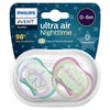Philips Avent Ultra Air Soother Nighttime Glow 0-6 Months 2 Pack
