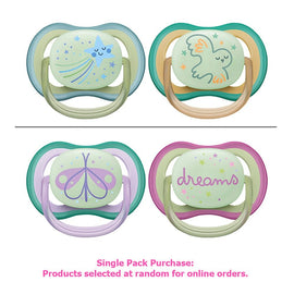 Philips Avent Ultra Air Soother Nighttime Glow 0-6 Months 2 Pack