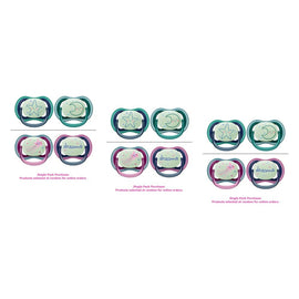 Philips Avent Ultra Air Soother Nighttime Glow 6-18 Months 2 Pack Bundle of 3