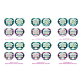 Philips Avent Ultra Air Soother Nighttime Glow 6-18 Months 2 Pack Bundle of 6