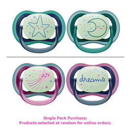 Philips Avent Ultra Air Soother Nighttime Glow 6-18 Months 2 Pack