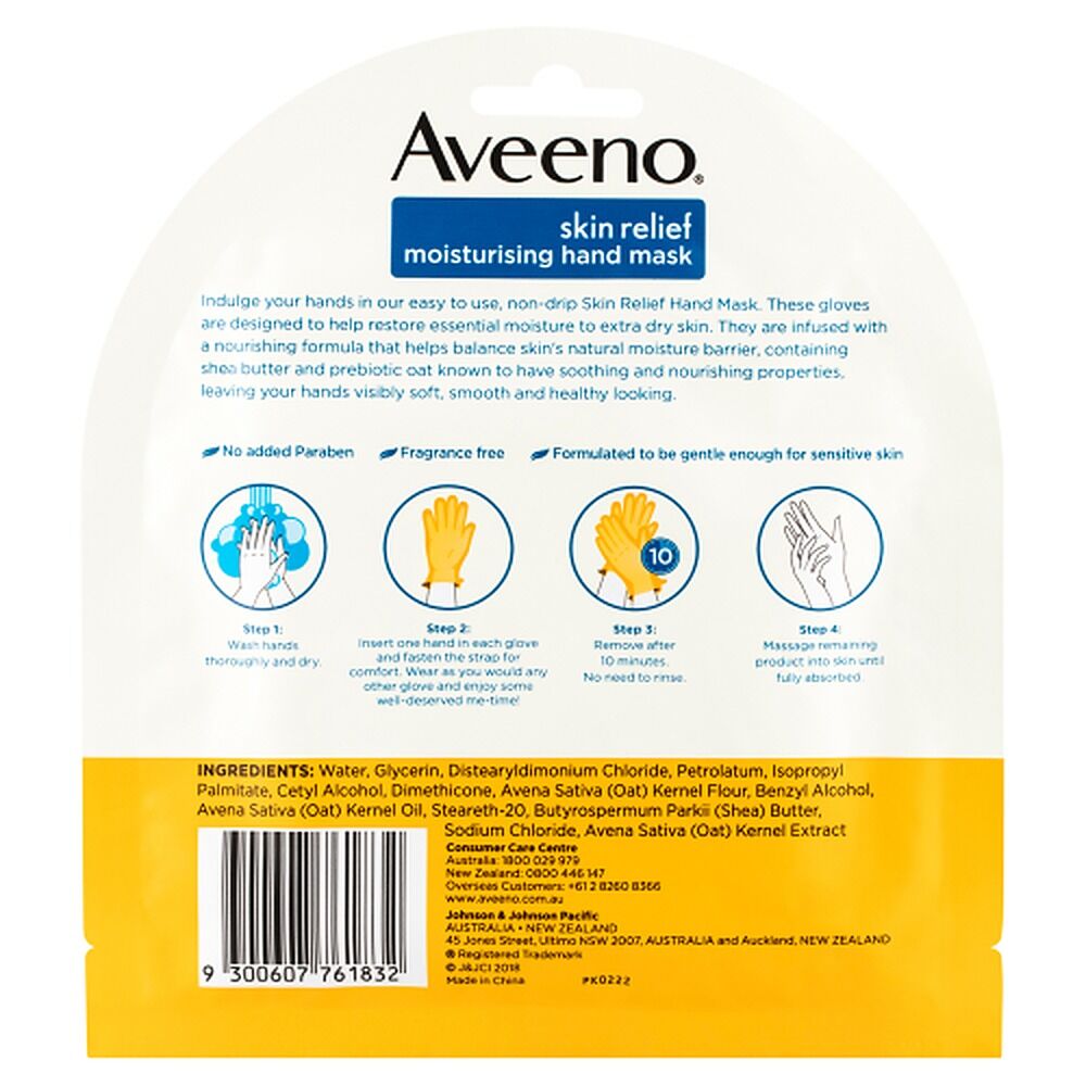 Aveeno Skin Relief Moisturising Hand Mask x 6