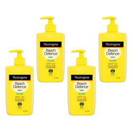 Neutrogena Beach Defence Sunscreen Lotion SPF50 400mL Pack of 4