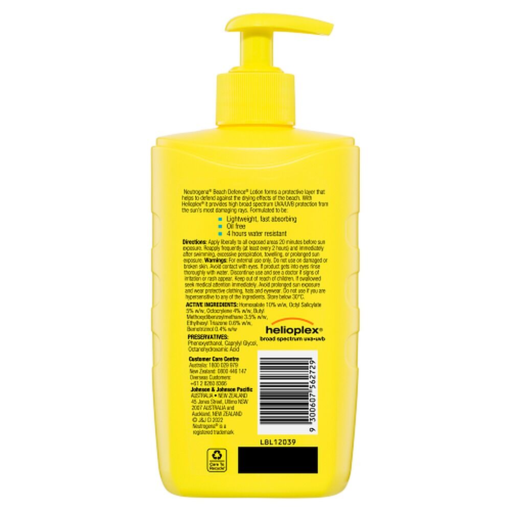 Neutrogena Beach Defence Sunscreen Lotion SPF50 400mL