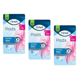 Tena Lady Pads Extra 12 Pack x 6 Bundle of 3