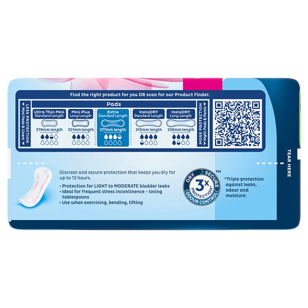 Tena Lady Pads Extra 12 Pack x 6