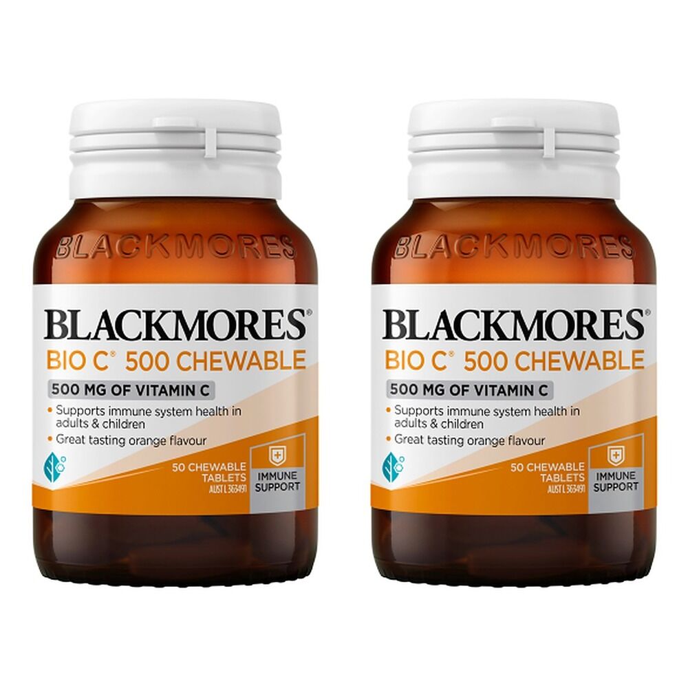 Blackmores Bio C 500 Chewable 50 Tablets Pack of 2