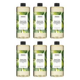 Bosisto's Desert Lime & Eucalyptus Hand Wash Refill 1L x 3 Bundle of 6