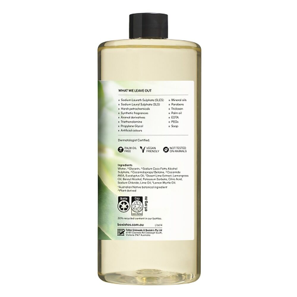 Bosisto's Desert Lime & Eucalyptus Hand Wash Refill 1L x 3