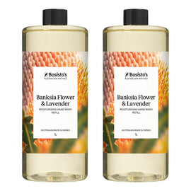 Bosisto's Banksia Flower & Lavender Hand Wash Refill 1L x 3 Bundle of 2