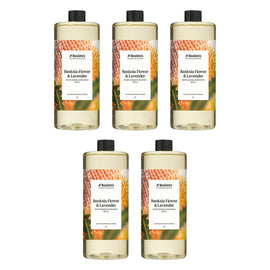 Bosisto's Banksia Flower & Lavender Hand Wash Refill 1L x 3 Bundle of 5