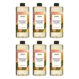 Bosisto's Banksia Flower & Lavender Hand Wash Refill 1L x 3 Bundle of 6