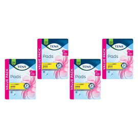 Tena InstaDry Standard Length Pads 20 Pack x 3 Bundle of 4