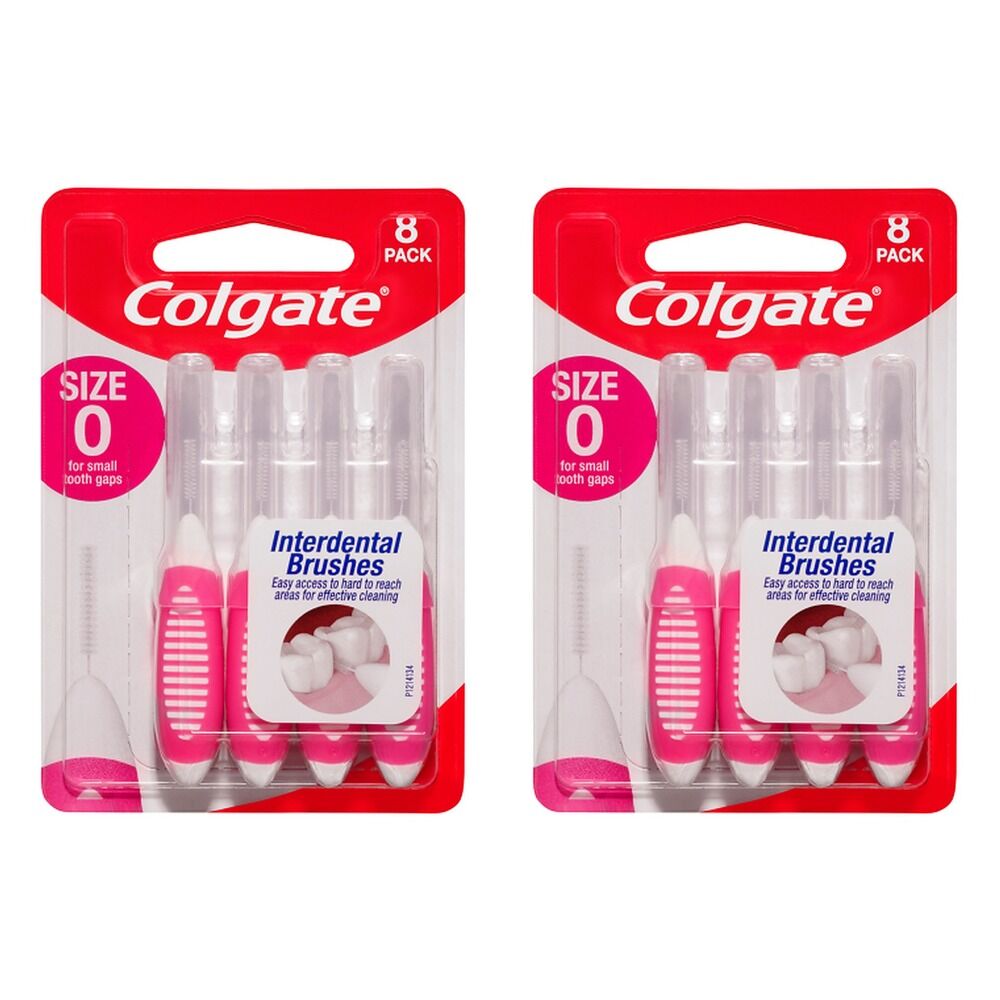 Colgate Interdental Brushes Size 0 8 Pack x 6 Bundle of 2