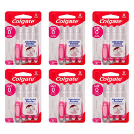Colgate Interdental Brushes Size 0 8 Pack x 6 Bundle of 6