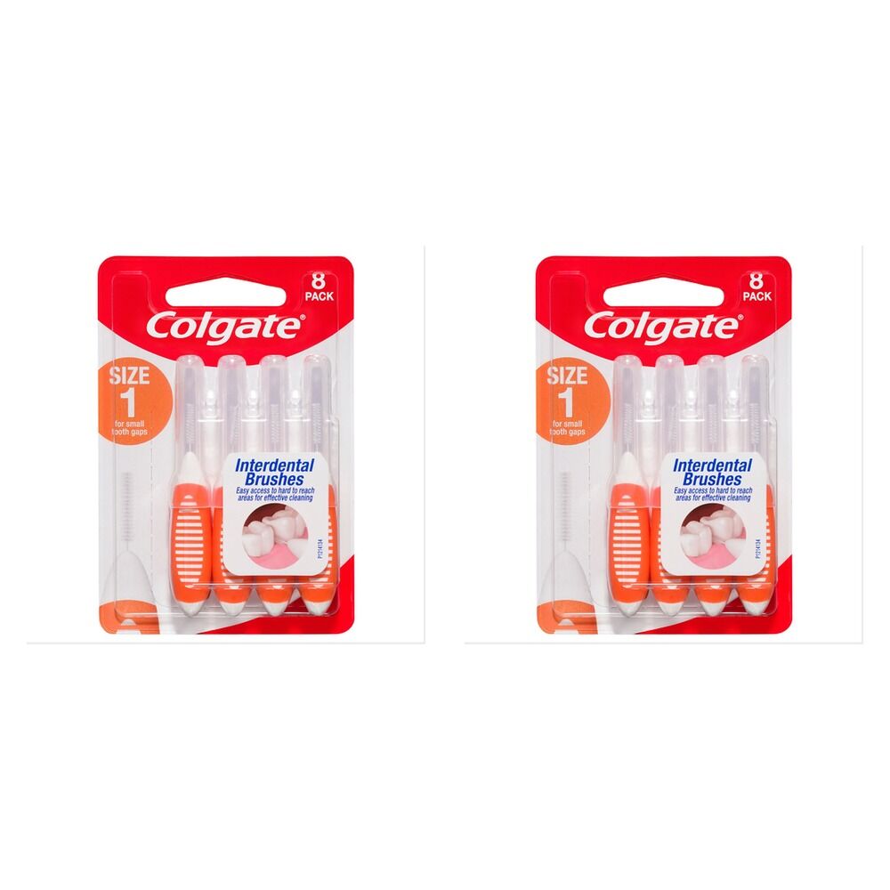 Colgate Interdental Brushes Size 1 8 Pack x 6 Bundle of 2