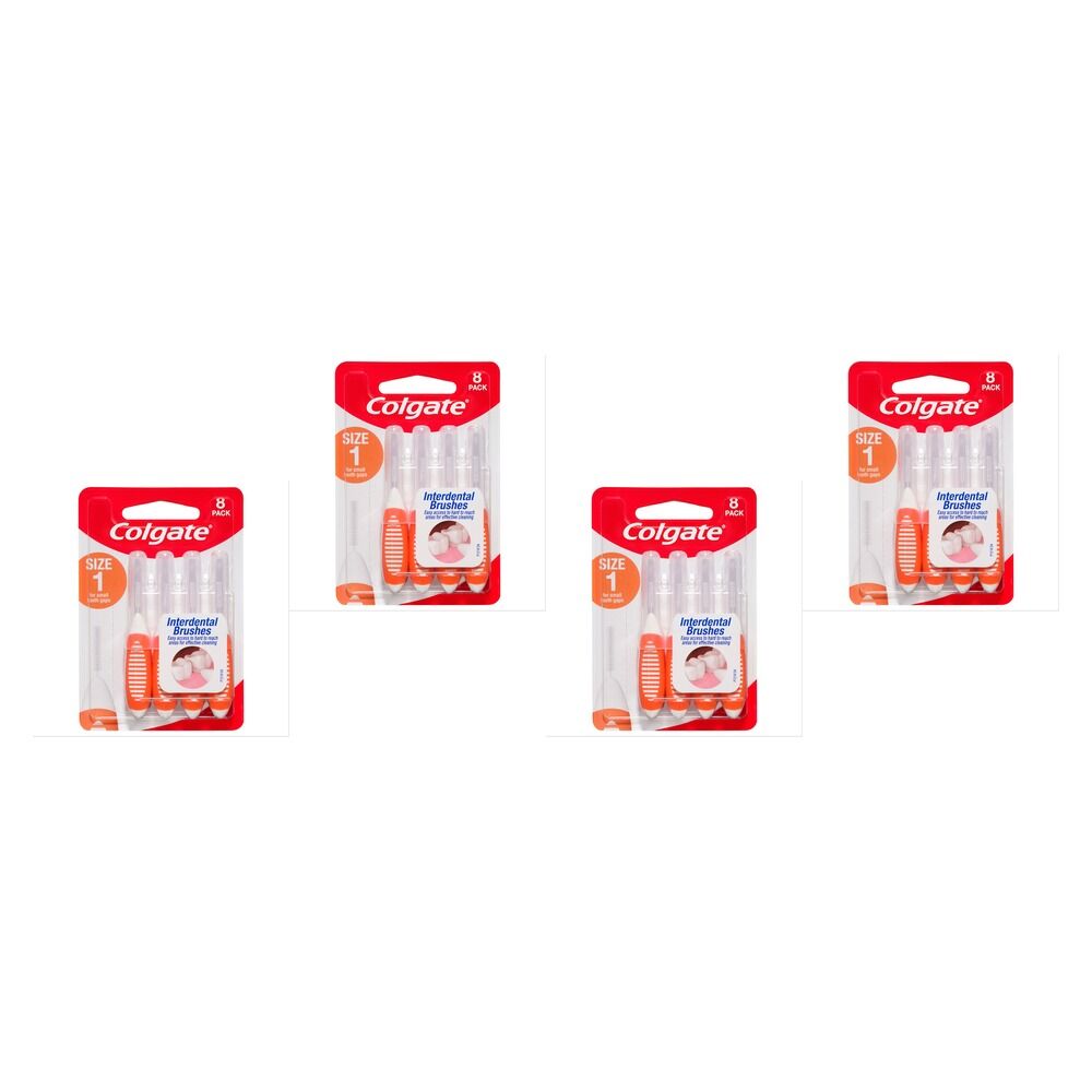 Colgate Interdental Brushes Size 1 8 Pack x 6 Bundle of 4
