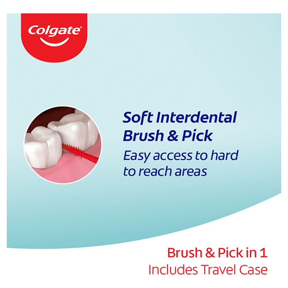 Colgate Soft Interdental Brush & Pick 40 Pack x 8