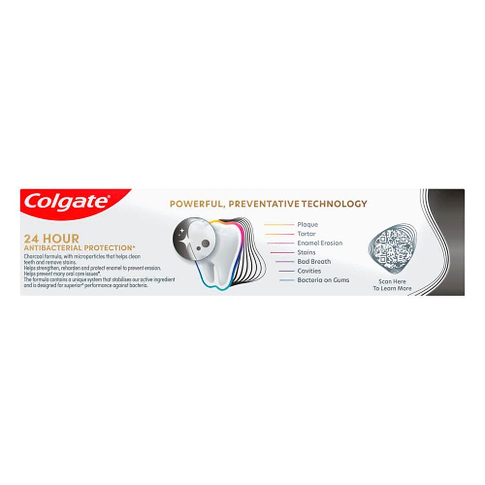 Colgate Total Active Prevention+ Deep Clean with Charcoal Toothpaste 200g