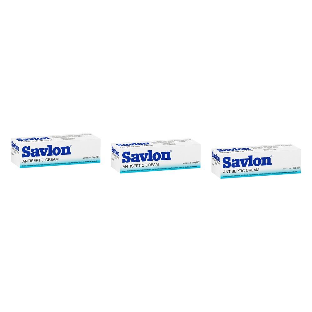 Savlon Antiseptic Cream 50g Pack of 3