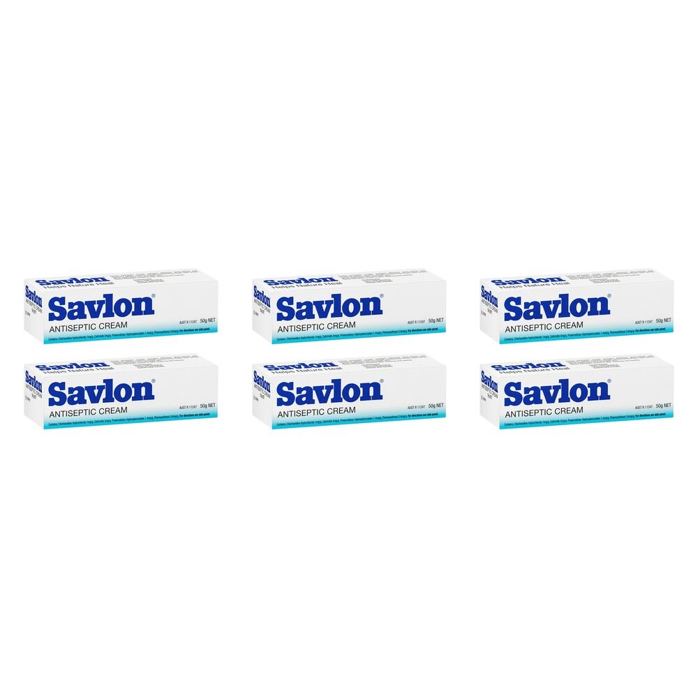 Savlon Antiseptic Cream 50g Pack of 6