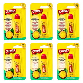 Carmex Pineapple Mint Lip Balm Tube SPF 15 10g x 12 Bundle of 6