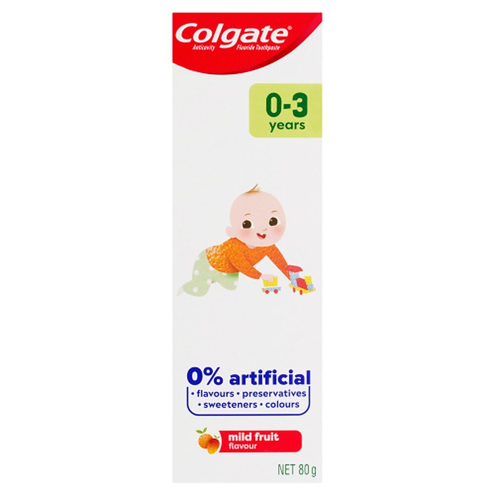 Colgate Anticavity Toothpaste 0-3 Years Strawberry Flavour 80g