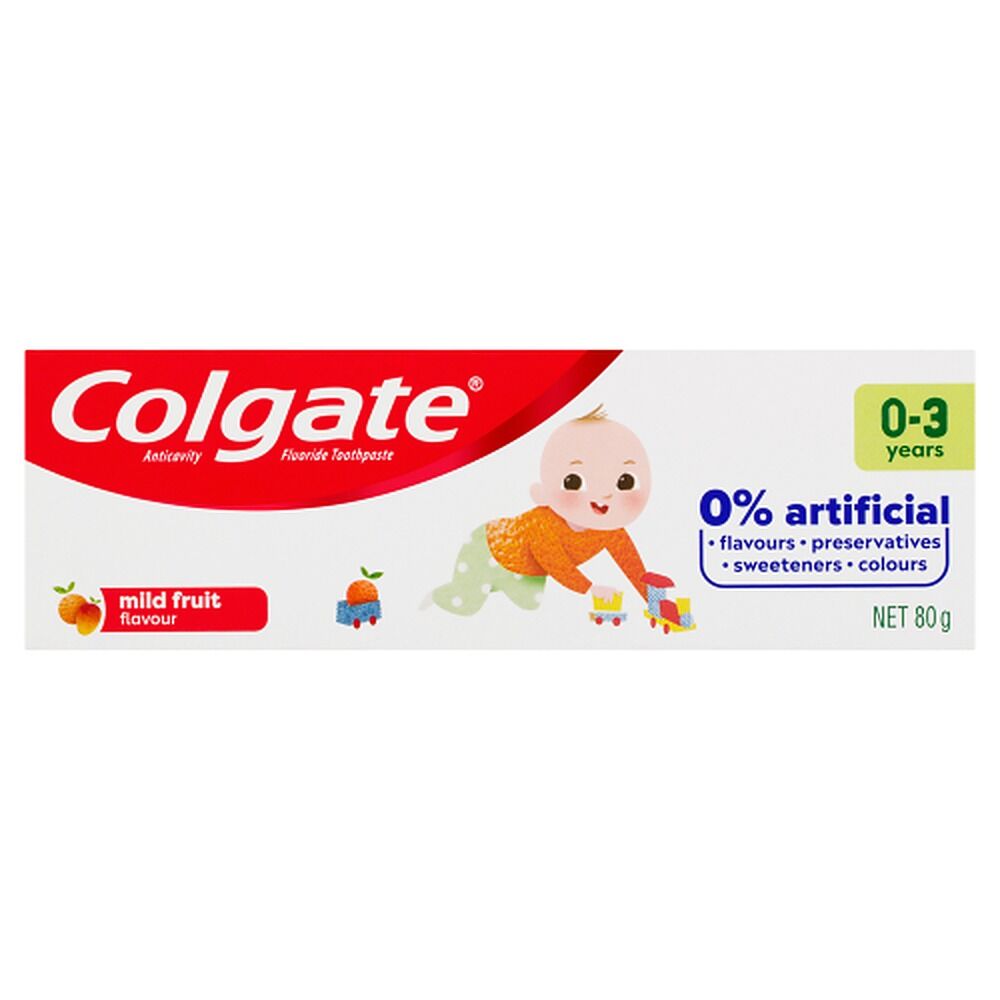 Colgate Anticavity Toothpaste 0-3 Years Strawberry Flavour 80g