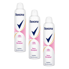 Rexona Antiperspirant Aerosol Deodorant Sexy Bouquet 250mL Pack of 3