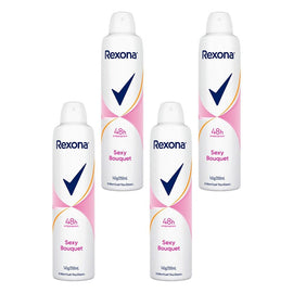 Rexona Antiperspirant Aerosol Deodorant Sexy Bouquet 250mL Pack of 4
