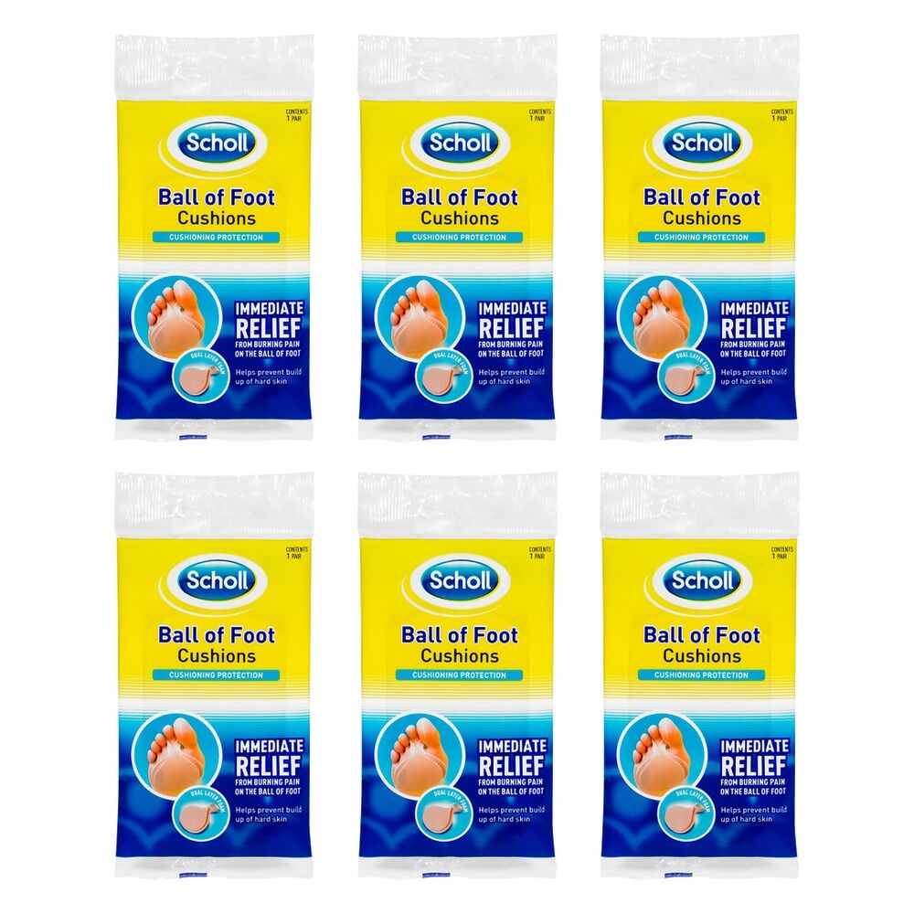 Scholl Ball of Foot Cushions Pack of 6