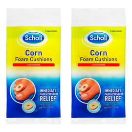 Scholl Corn Foam Cushions 9 Pack Bundle of 2