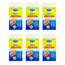 Scholl Corn Foam Cushions 9 Pack Bundle of 6