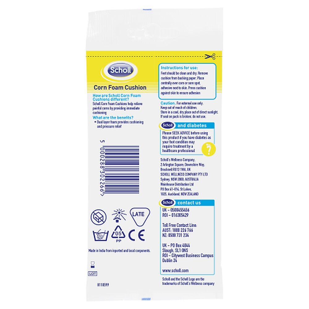Scholl Corn Foam Cushions 9 Pack